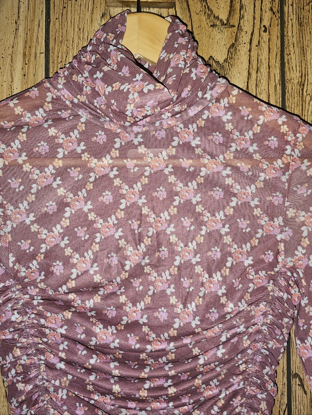NWT INTIMATELY BY FREE PEOPLE Under It All Mesh Ruched Bodysuit - Medium - Picture 5 of 10